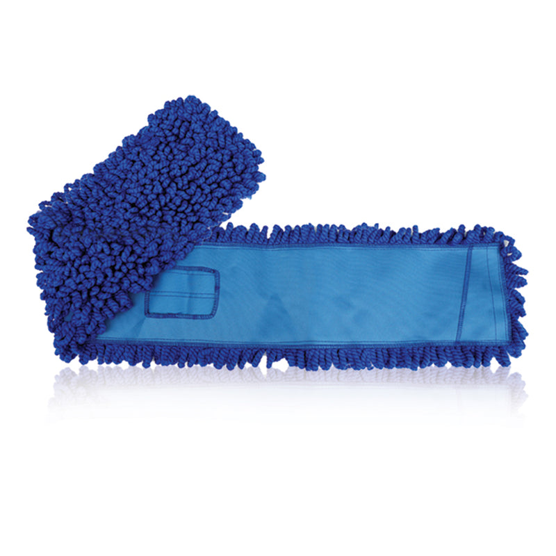 Microfiber Dust Mop Washable Commercial Mop Head Replacement, Blue