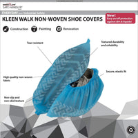 SAFE HANDLER Kleen Walk Non-Woven Disposable Boot & Shoe Covers Blue - View 2