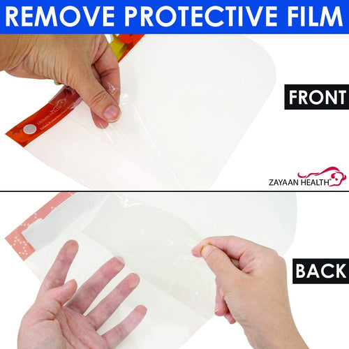 Travel Kit for Adult/Kids- Set of 50 Disposable 3 Ply Face Mask,10 Disposable Face Shield,6-Kids Face Shield, 50 Long Cuff Poly Gloves