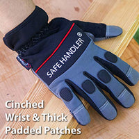 Bison Life Thick Protection Tough Pro Grip Gloves With Knuckle Guard