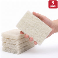 Bison Life Light Duty Non-Scratch Scrub Pads, Non-Abrasive Household Cleaning, White