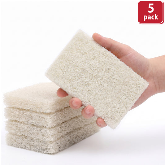 Kleen Handler Light Duty Non-Scratch Scrub Pads, Non-Abrasive Household Cleaning, White
