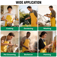 Bison Life Plastic Paint Protective Wear Apron – Waterproof PVC Work Apron, Large 3 Pack