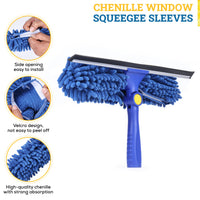 microfiber chenille sleeves for window squeegee tools