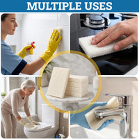 Bison Life Light Duty Non-Scratch Scrub Pads, Non-Abrasive Household Cleaning, White