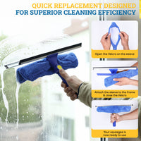 quick replacement sleeves for window washing squeegee tools