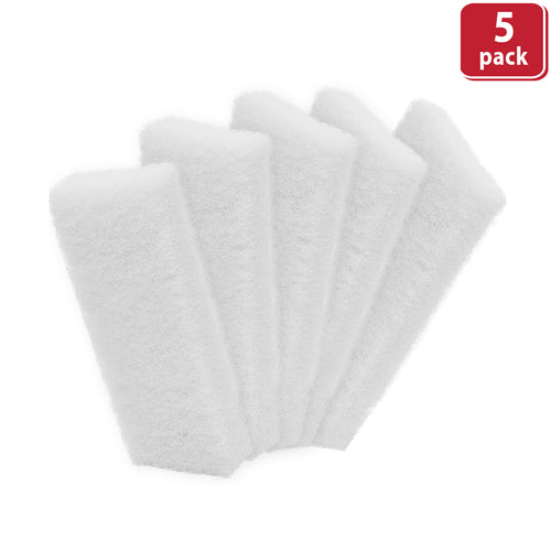 Bison Life Light Duty Non-Scratch Scrub Pads, Non-Abrasive Household Cleaning, White