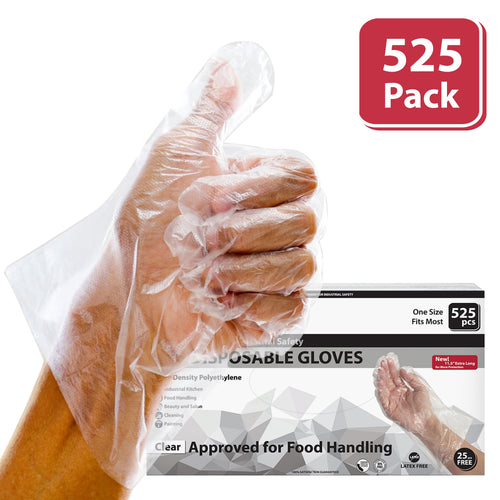 SAFE HANDLER Disposable Food Handling Long Cuff Poly Gloves - View 8