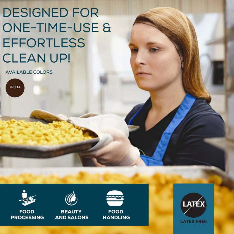 Bison Life Dura Net Spun-Bond Hair Nets – Disposable Breathable Hair Nets for Food Service