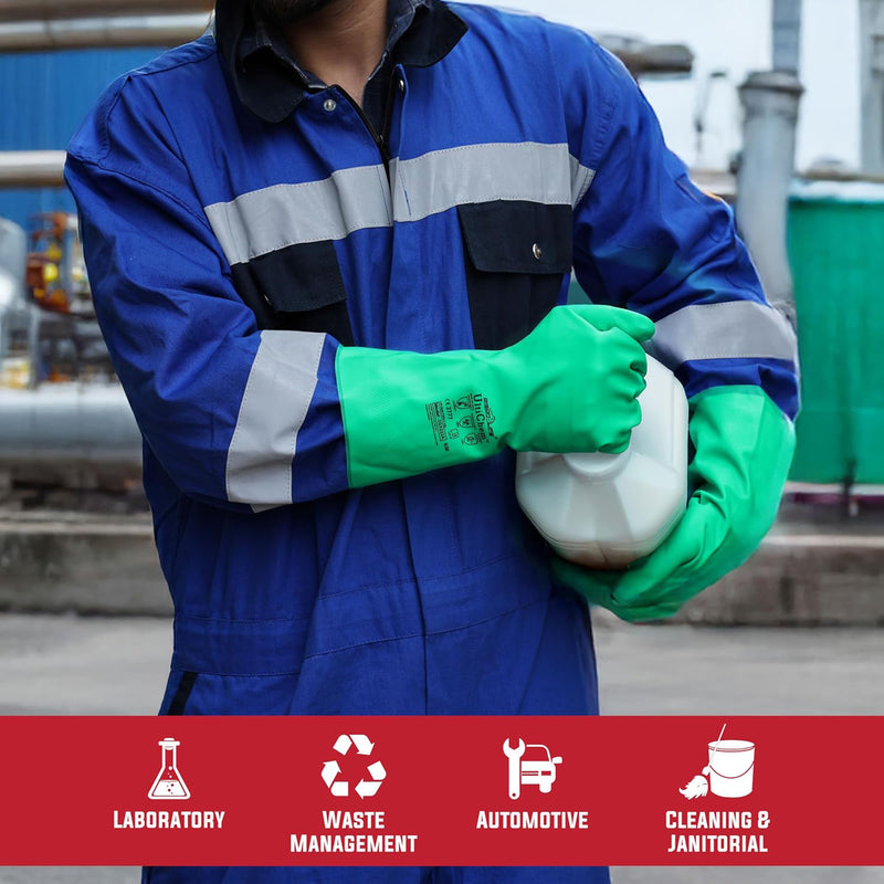 Bison Life Safety Hazard Cleaning Kit – Nitrile Gloves, Goggles, Apron, Soda & Biohazard Bags