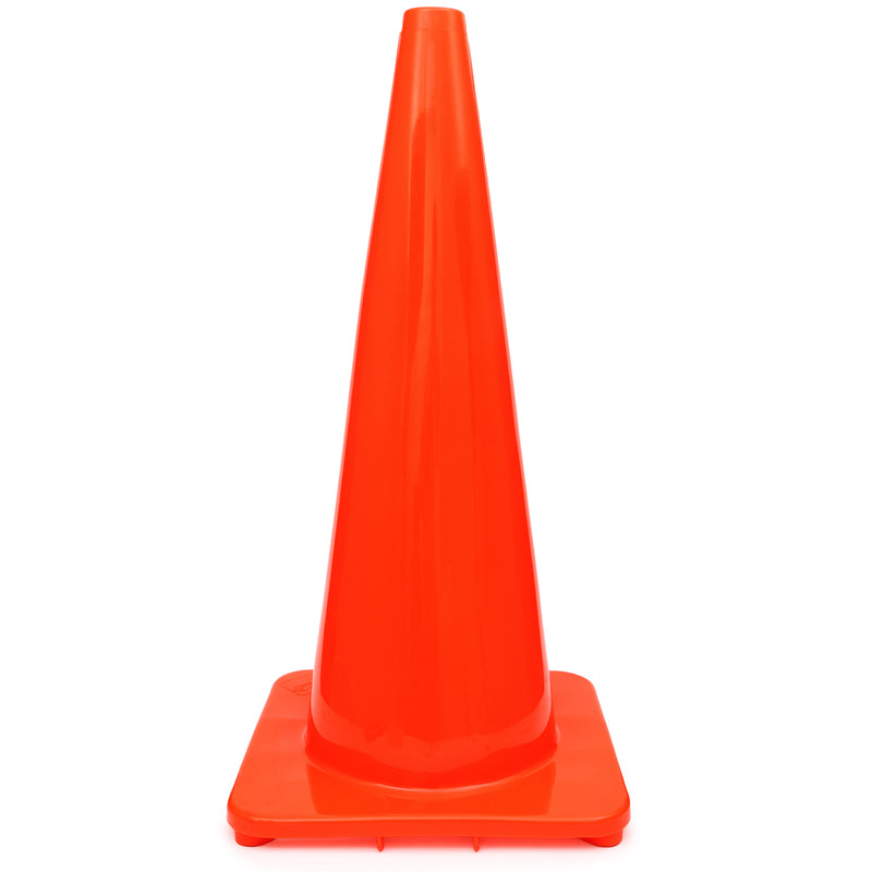 Bison Life 28" Orange PVC Traffic Safety Cone – High Visibility Construction & Road Safety Cone