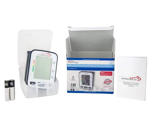Bison Life Wrist Blood Pressure Monitor – Digital Cuff with 120 Memory & Fast Response