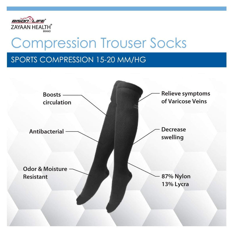 black compression socks for men and women