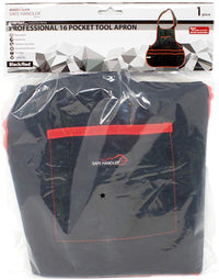 SAFE HANDLER Professional 16 Pocket Tool Apron Black/Red View 5