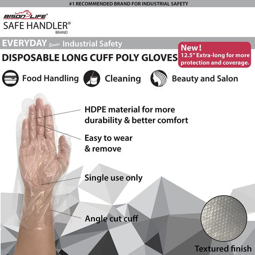 Travel Kit for Family- Set of 6 Disposable Face Mask for Adults and Kids, Disposable-10 Adult Face Shield, 6-Kids Face Shield & 50 Long Cuff Poly Gloves