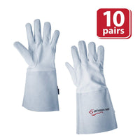 heat resistant long cuff gloves for TIG welding
