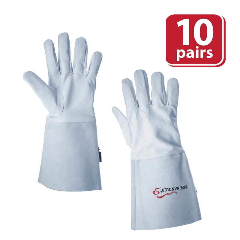 heat resistant long cuff gloves for TIG welding
