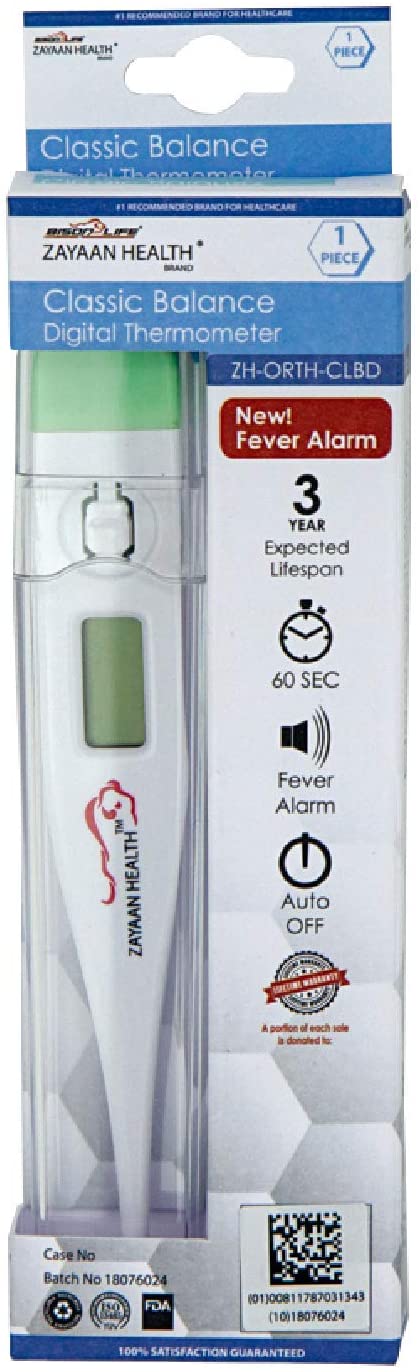 thermometer with rigid sensor tip