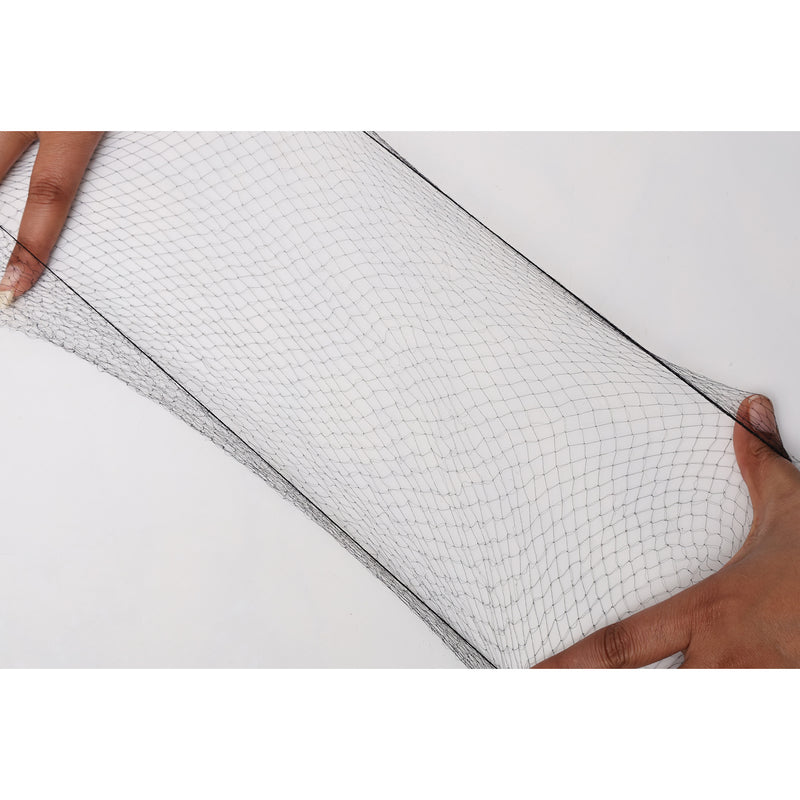 Bison Life Valentina Invisible Black Mesh Hair Nets for Food Service, Cooking & Professional Use