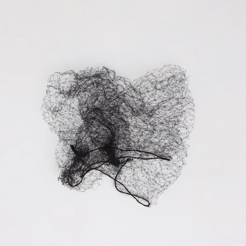 Bison Life Valentina Invisible Black Mesh Hair Nets for Food Service, Cooking & Professional Use