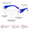 Kids Protective Safety Glasses | Z87.1 Impact Resistant Clear Lens, Color Temple, Child Size Color Variety (Pack of 24)