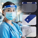 Reusable Safety Face Shield, Full Face Coverage, Lightweight, Blue