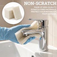 Bison Life Light Duty Non-Scratch Scrub Pads, Non-Abrasive Household Cleaning, White