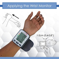 Bison Life Wrist Blood Pressure Monitor – Digital Cuff with 120 Memory & Fast Response
