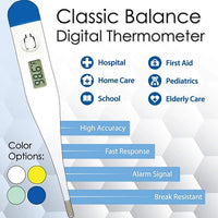 Bison Life Classic Balance Digital Instant Read Thermometer – Rigid Sensor Tip, Easy-Read Display