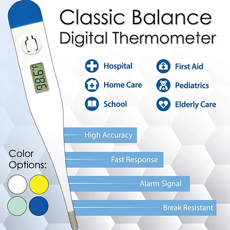 Bison Life Classic Balance Digital Instant Read Thermometer – Rigid Sensor Tip, Easy-Read Display
