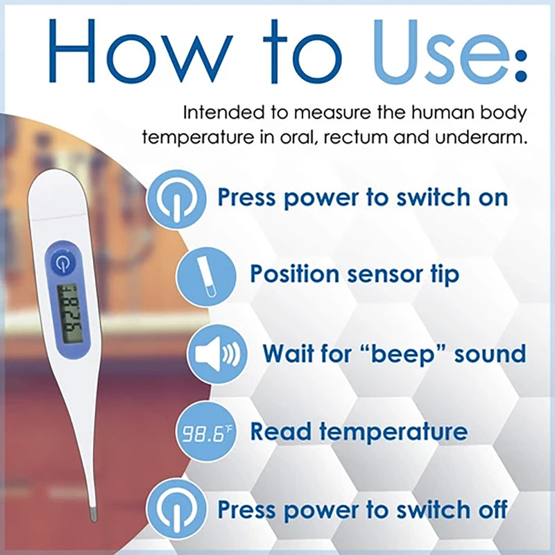 Bison Life Chroma Balance Digital Thermometer – Fast Instant Read Body Temperature for Home Use