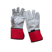 leather palm safety cuff gloves