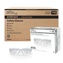 Hyline Clear Lens Clear Temple Safety Glasses, Anti-Scratch & Impact resistant, ANSI Z87.1