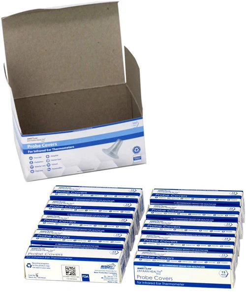 Bison Life Disposable Probe Covers for Ear Thermometer – Clear Hygienic Thermometer Probe Covers