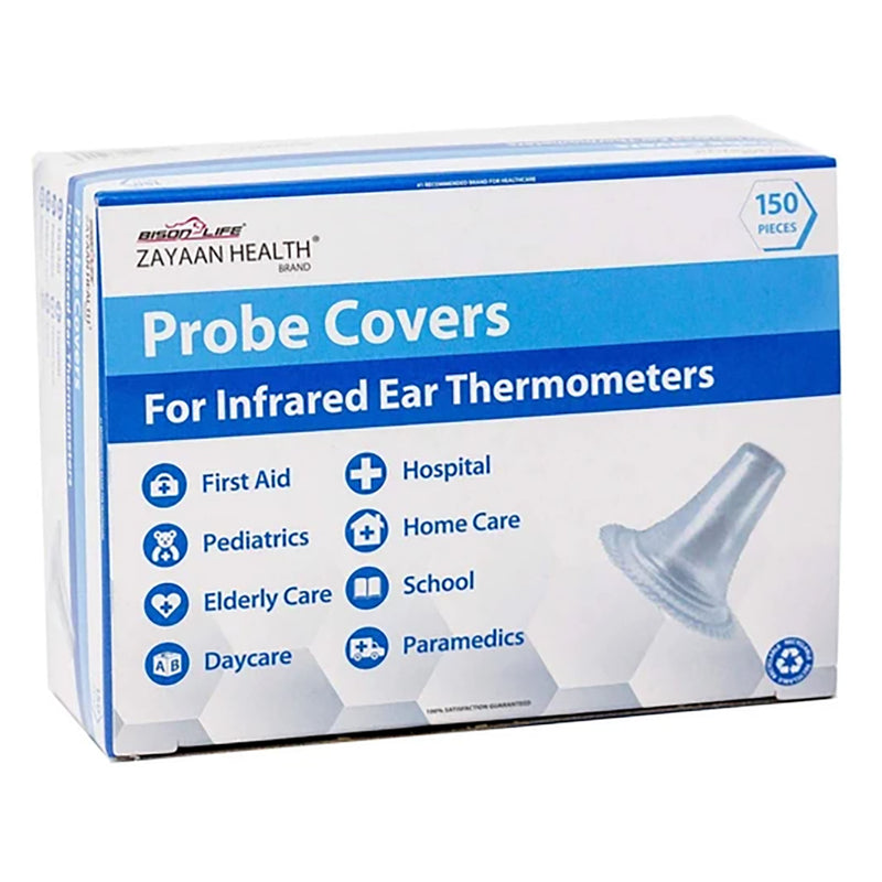 Bison Life Disposable Probe Covers for Ear Thermometer – Clear Hygienic Thermometer Probe Covers