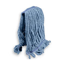 Heavy Duty General Cleaning Mop Commercial Replacement, Wet Industrial Blue Cotton Looped End String Head Refill