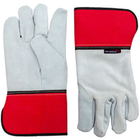 Bison Life Wing Thumb Work Gloves, Goat Leather Reinforced Finger Assembly, Hook & Loop