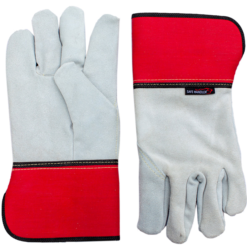 Bison Life Wing Thumb Work Gloves, Goat Leather Reinforced Finger Assembly, Hook & Loop
