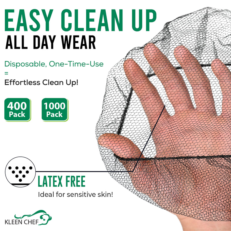Bison Life Disposable Nylon Honeycomb Hair Nets – Food Service Hair Covers for Adults & Youth