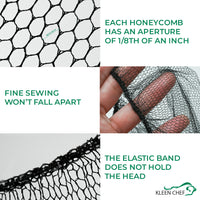 Bison Life Disposable Nylon Honeycomb Hair Nets – Food Service Hair Covers for Adults & Youth