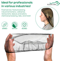 Bison Life Disposable Nylon Honeycomb Hair Nets – Food Service Hair Covers for Adults & Youth