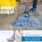 Heavy Duty General Cleaning Mop Commercial Replacement, Wet Industrial Blue Cotton Looped End String Head Refill