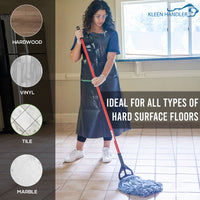 Bison Life Heavy Duty General Cleaning Commercial Mop Head Replacement, Blue