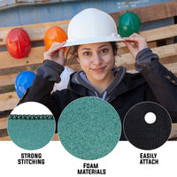 Bison Life Foam Snap Suspension Replacement Sweatband for Hard Hat/Bump Cap