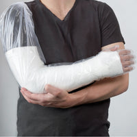 Disposable Food Handling Elbow Length Poly Gloves, 23" inch, OSFM