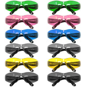 Bison Life Keystone Wraparound Color Lens Black Temple Safety Glasses, ANSI Z87.1