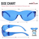 Keystone Full Color Polycarbonate Safety Glasses with Colored Lenses, Anti-Scratch