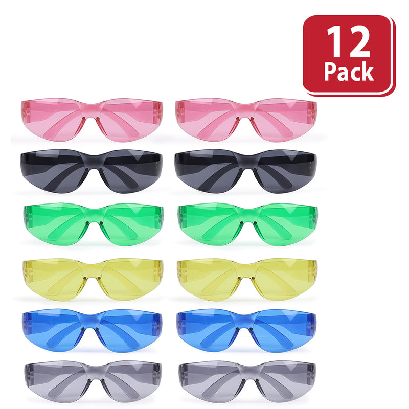 Bison Life Keystone wraparound Color Lens Safety Glasses, Impact resistant, ANSI Z87.1