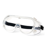 Bison Life SplashX Clear Vented Safety Goggles Over Eyeglasses, Anti Fog, ANSI Z87.1