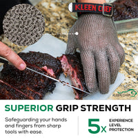 Bison Life Stainless Steel Resistant Gloves, Heavy Duty Metal Gloves